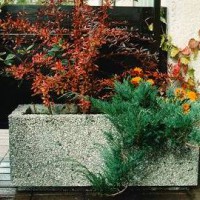 Obdélníkové zahradní betonové  květináče 